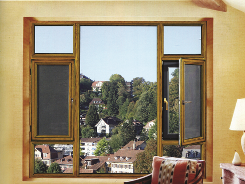 BC110鋁包木鋼紗一體窗系列