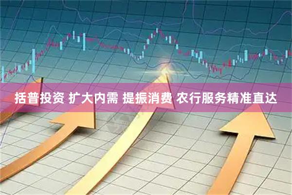 括普投资 扩大内需 提振消费 农行服务精准直达