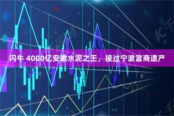 闪牛 4000亿安徽水泥之王，接过宁波富商遗产