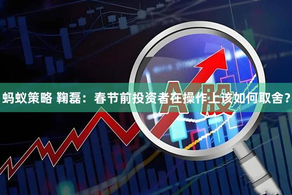 蚂蚁策略 鞠磊：春节前投资者在操作上该如何取舍？