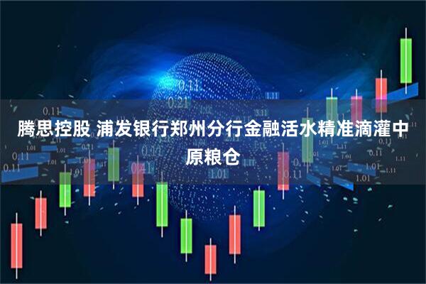 腾思控股 浦发银行郑州分行金融活水精准滴灌中原粮仓