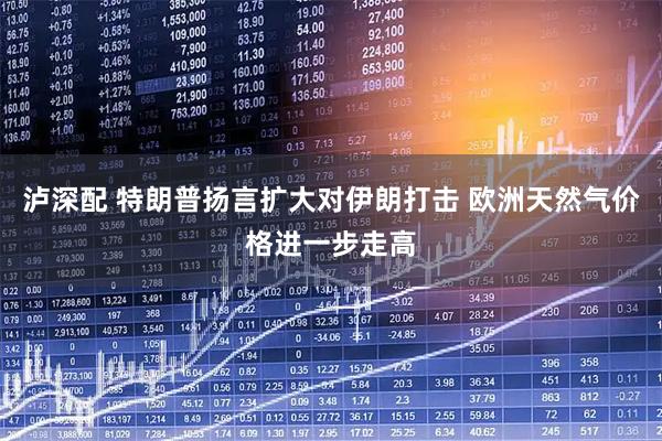 泸深配 特朗普扬言扩大对伊朗打击 欧洲天然气价格进一步走高
